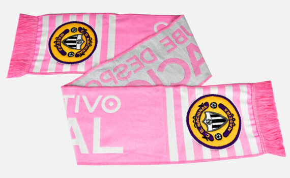 Cachecol listado Rosa CD Nacional