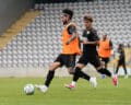 Treino matinal no Estádio da Madeira