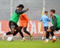 Penúltimo treino da semana